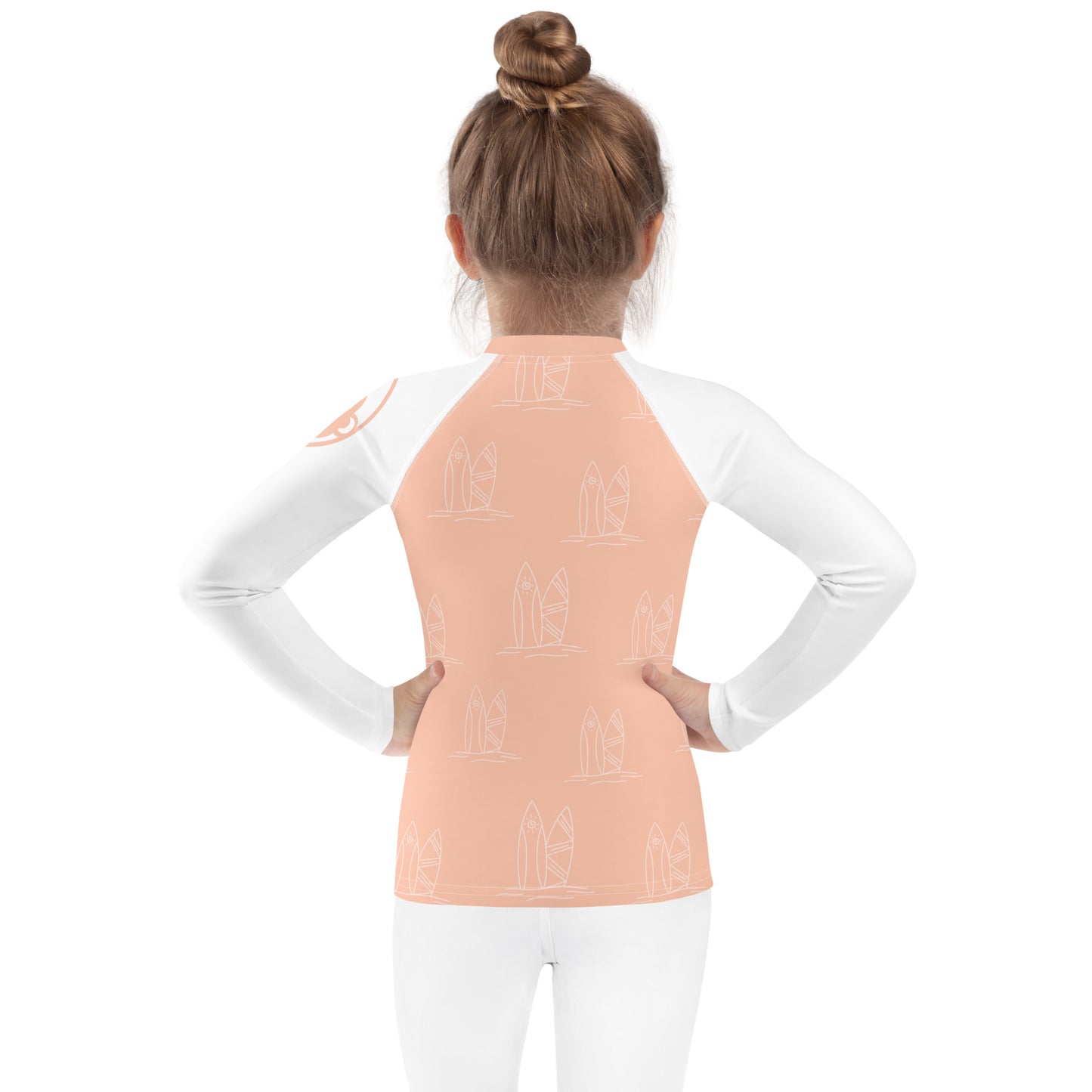 Kids Bubblegum Surf Long Sleeve Rashguard (UPF 50+, Sizes 2T-7)