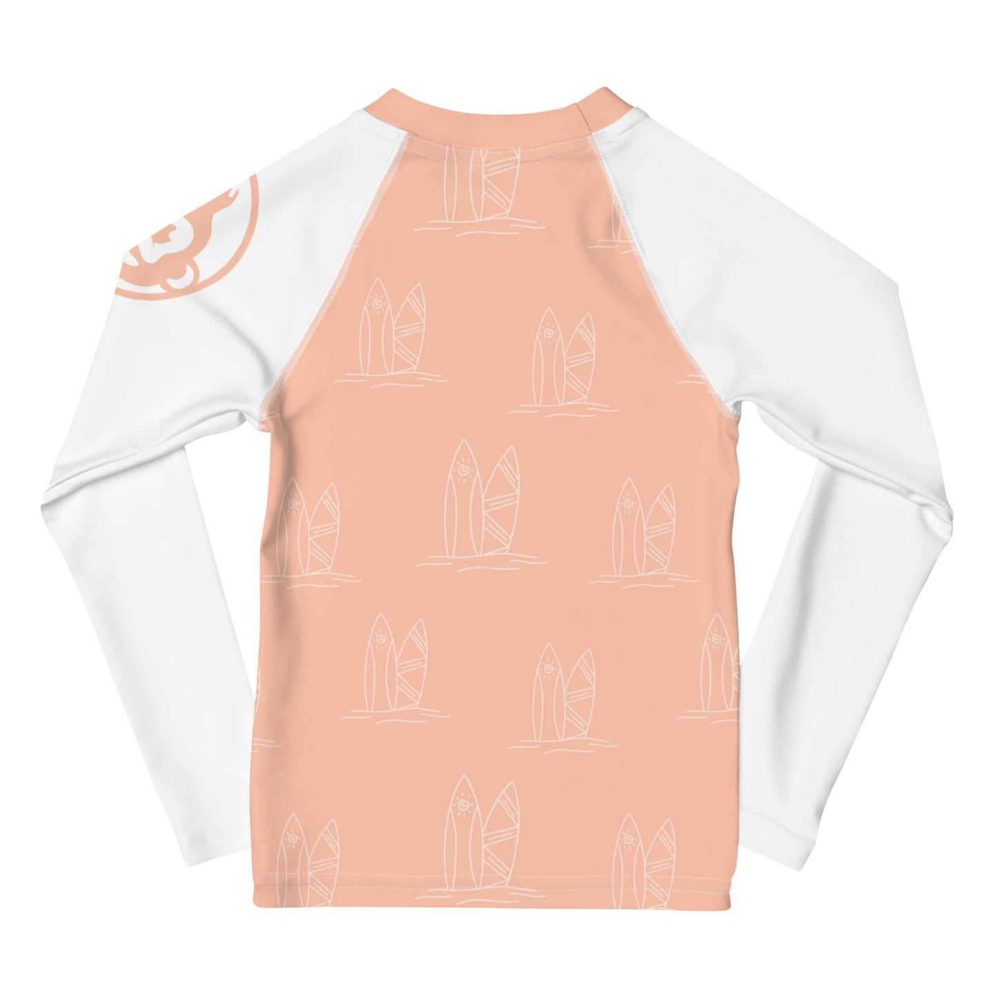 Kids Bubblegum Surf Long Sleeve Rashguard (UPF 50+, Sizes 2T-7)