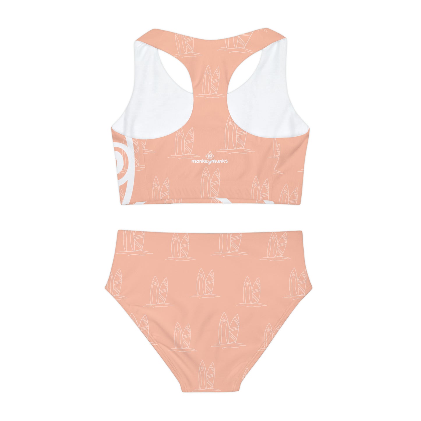 Girls Bubblegum Surf Two Piece Swimsuit