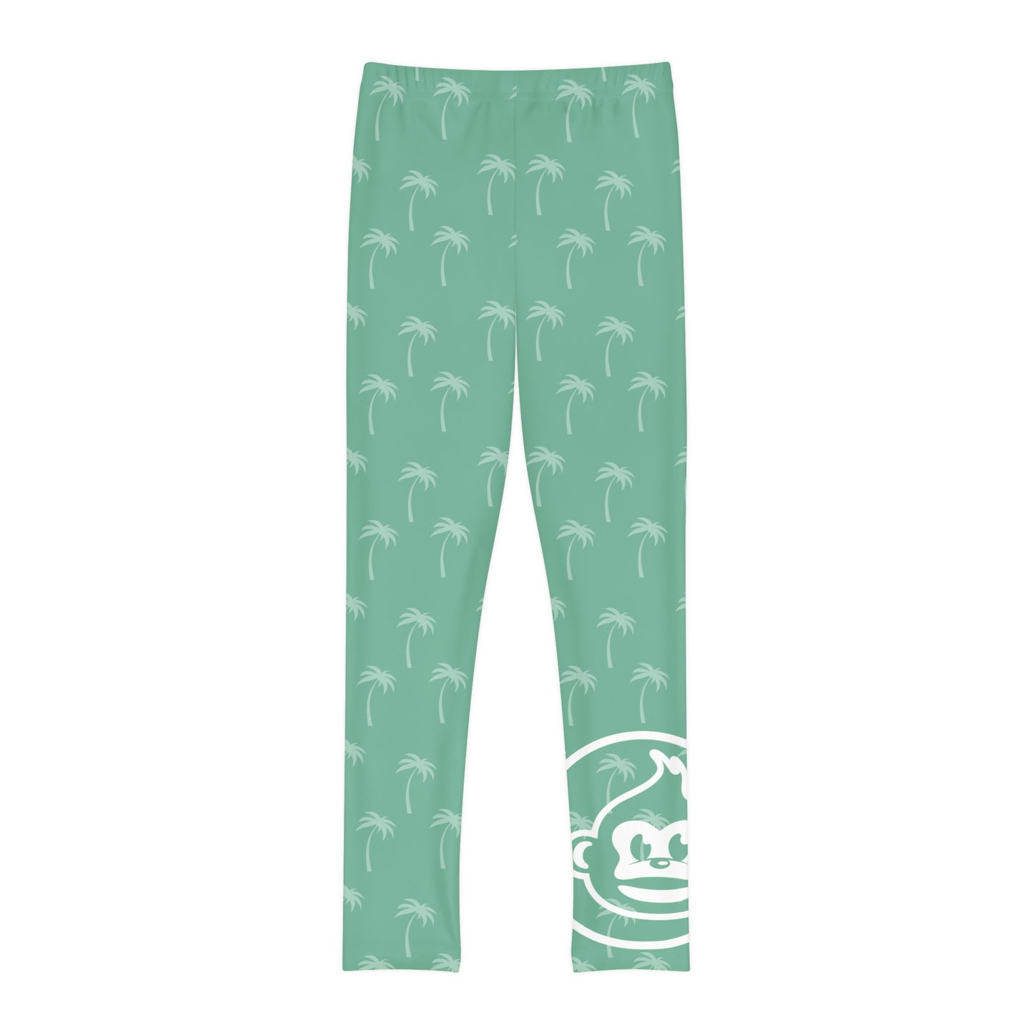 Kids Cucumber Seaside Palm Full-Length Leggings