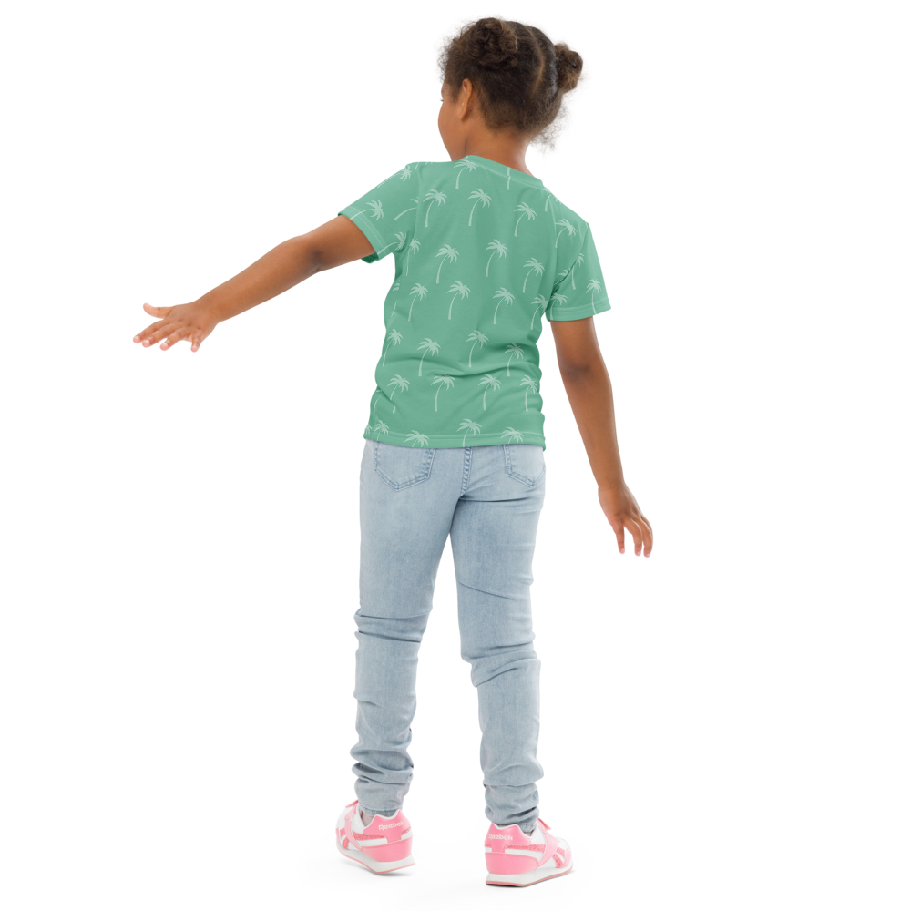 Kids Cucumber Palm Crew Neck Tee T-Shirt (Sizes 2T-7)