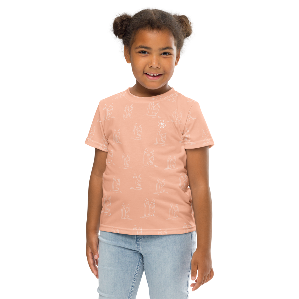 Kids Bubblegum Surf Crew Neck Tee T-Shirt (Sizes 2T-7)