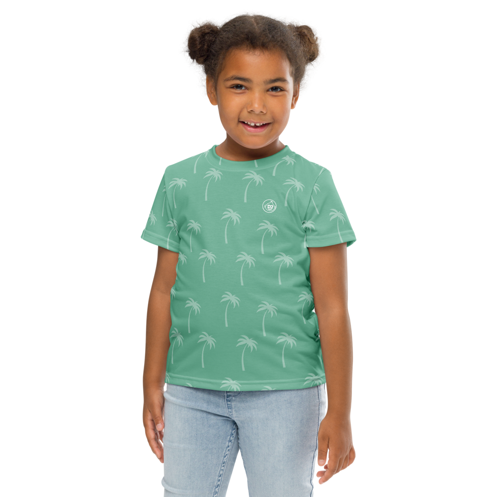 Kids Cucumber Palm Crew Neck Tee T-Shirt (Sizes 2T-7)