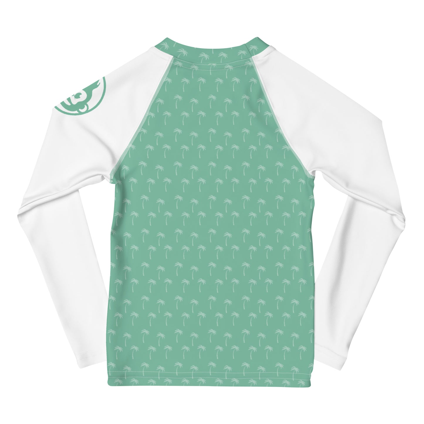 Kids Cucumber Palm Long Sleeve Rashguard (UPF 50+, Sizes 2T-7)