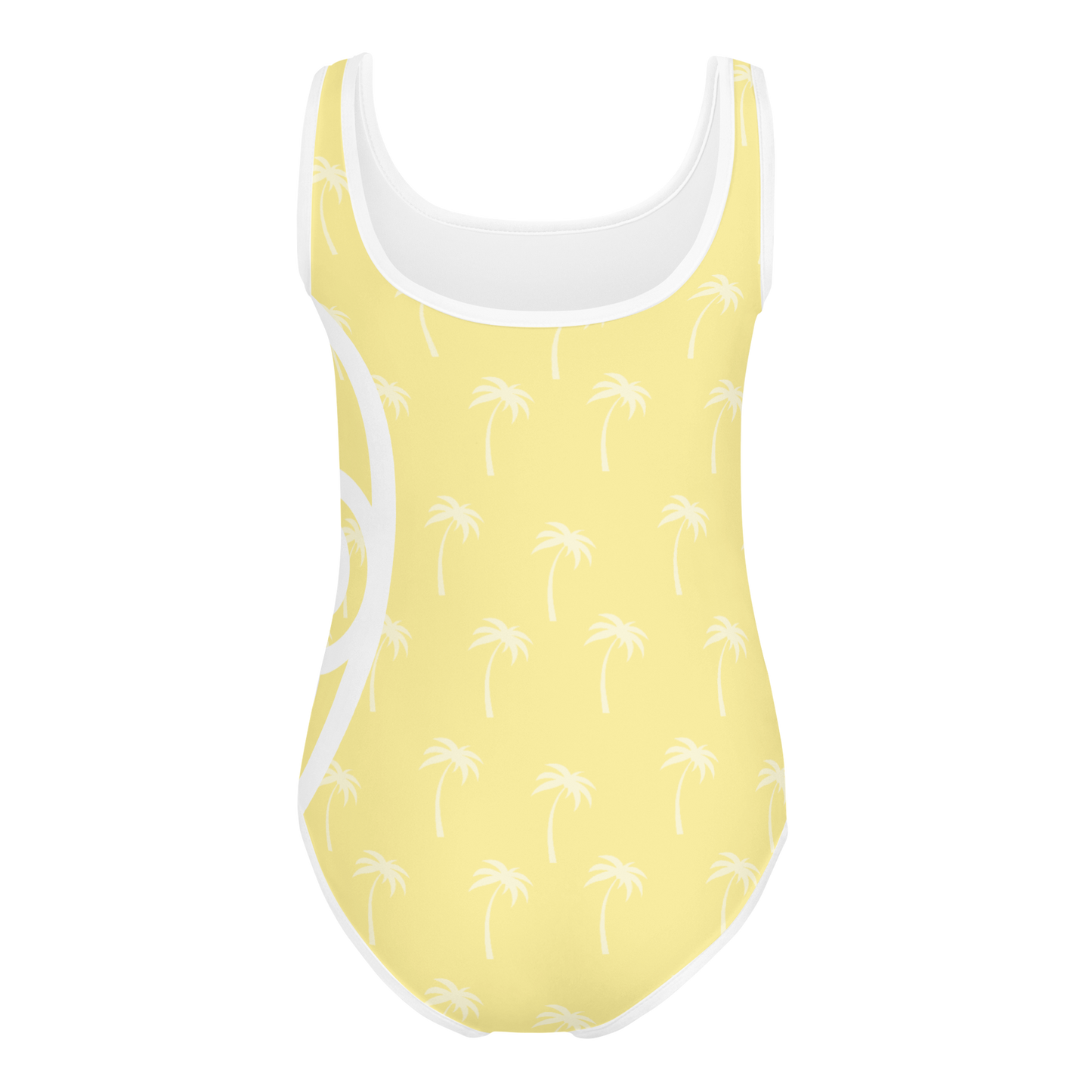 Girls Lemon Palm One-Piece Swimsuit (UPF 40, Sizes 2T-7)