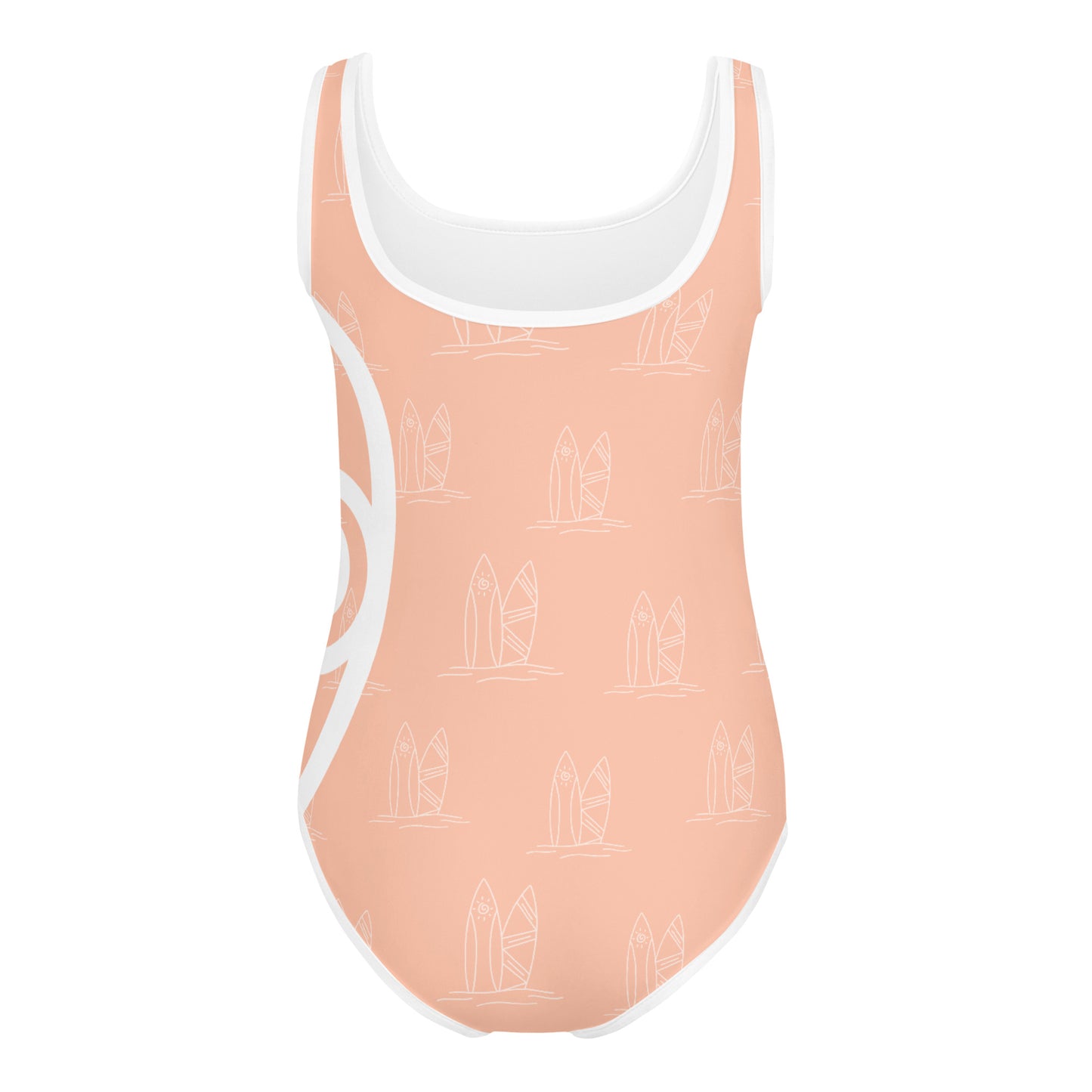 Girls Bubblegum Surf One-Piece Swimsuit (UPF 40, Sizes 2T-7)