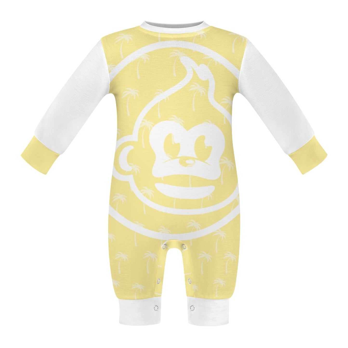 Lemon Palm Long Sleeve Baby Romper