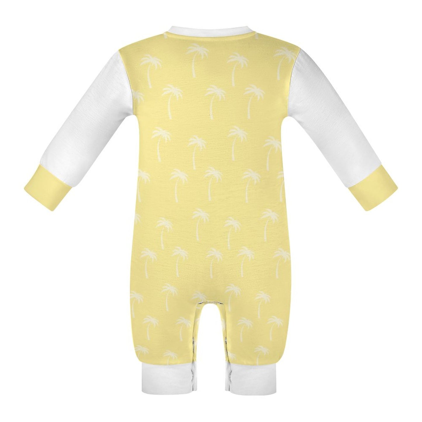 Lemon Palm Long Sleeve Baby Romper